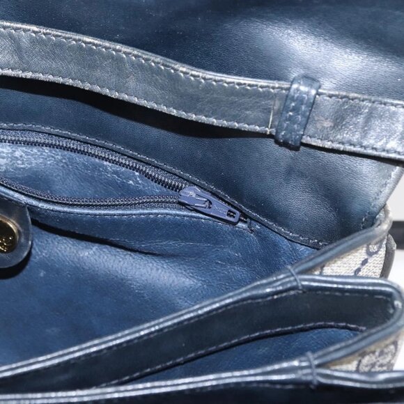 GUCCI GG Supreme Shoulder Bag PVC Navy Gold 004 106 0024 Auth 152571 - Picture 16 of 16